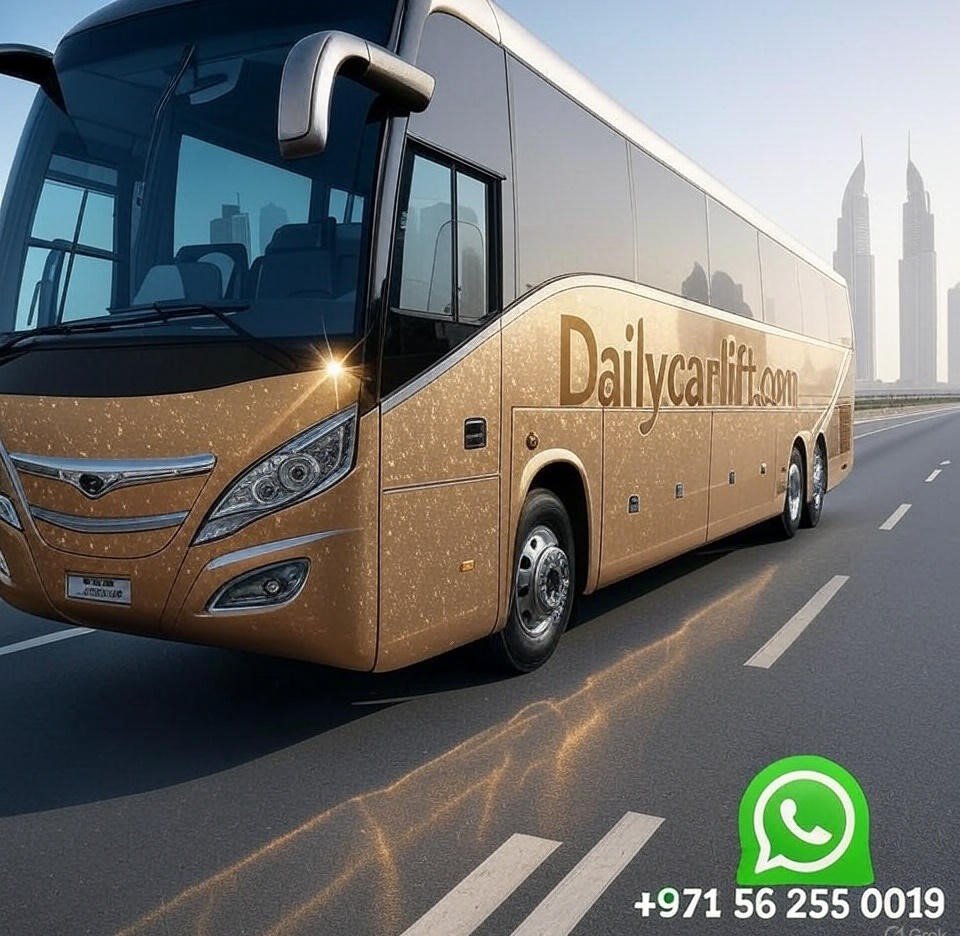 A real Daily Car Lift company vehicle on route