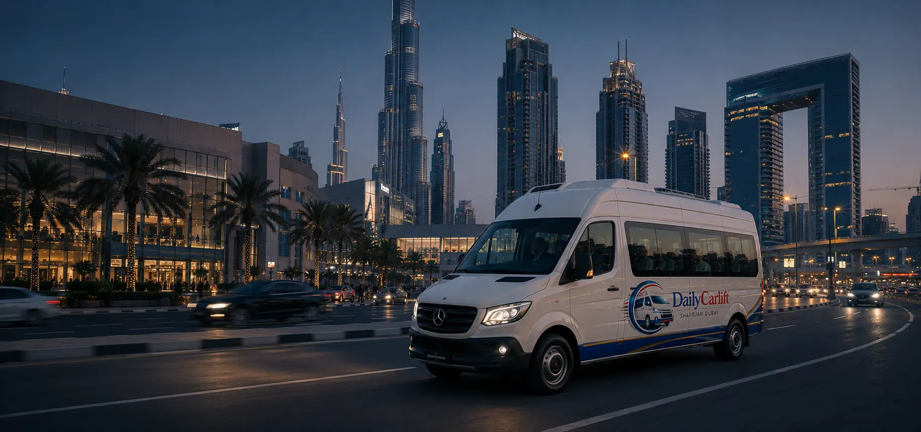 DailyCarlift transport from Sharjah to Dubai city destinations