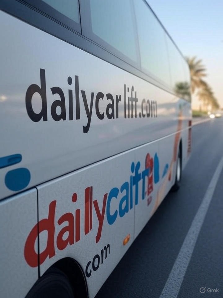 Daily Car Lift vehicle on the Sharjah to Dubai route